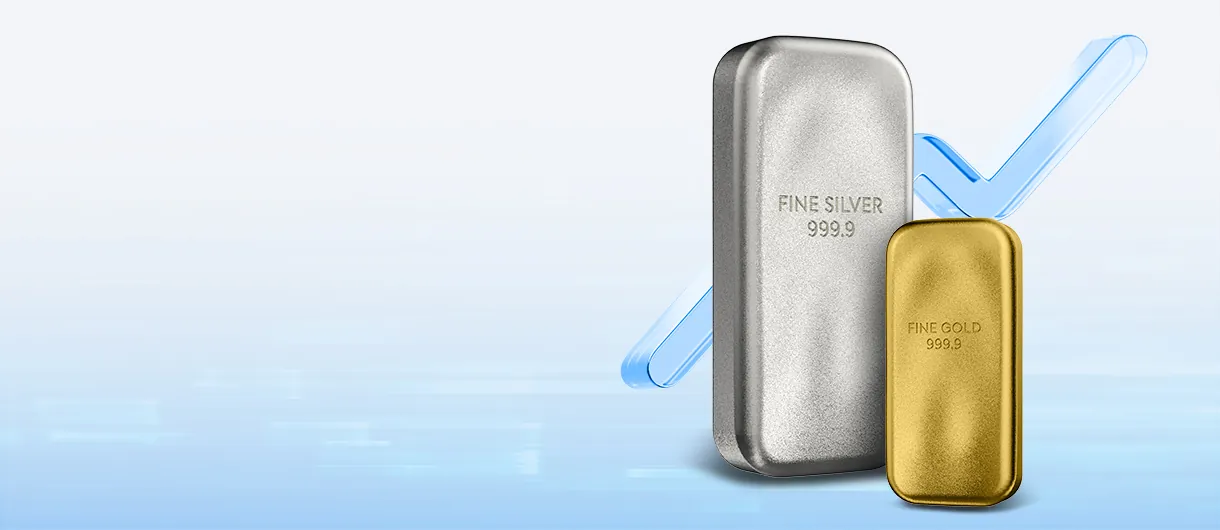 Lingots d'or et d'argent