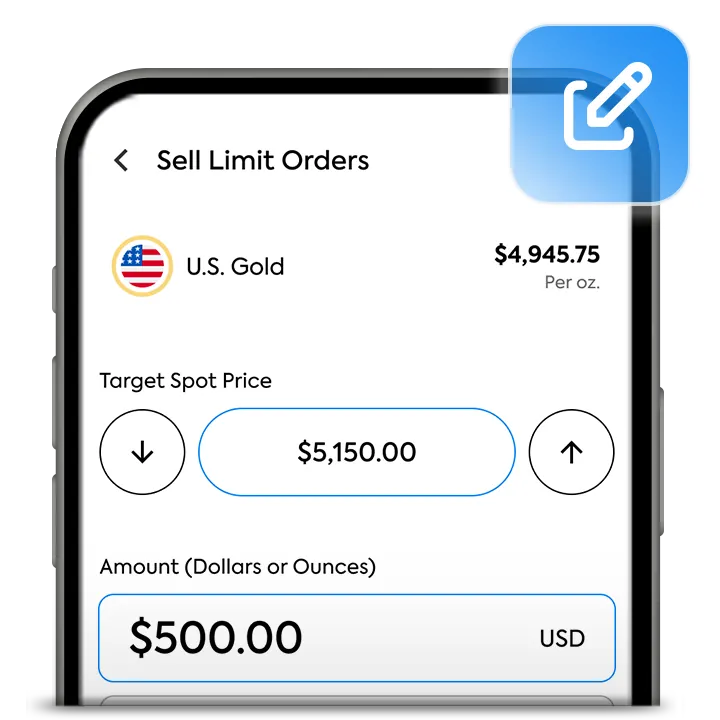 Gestion des ordres limites dans l’application OneGold